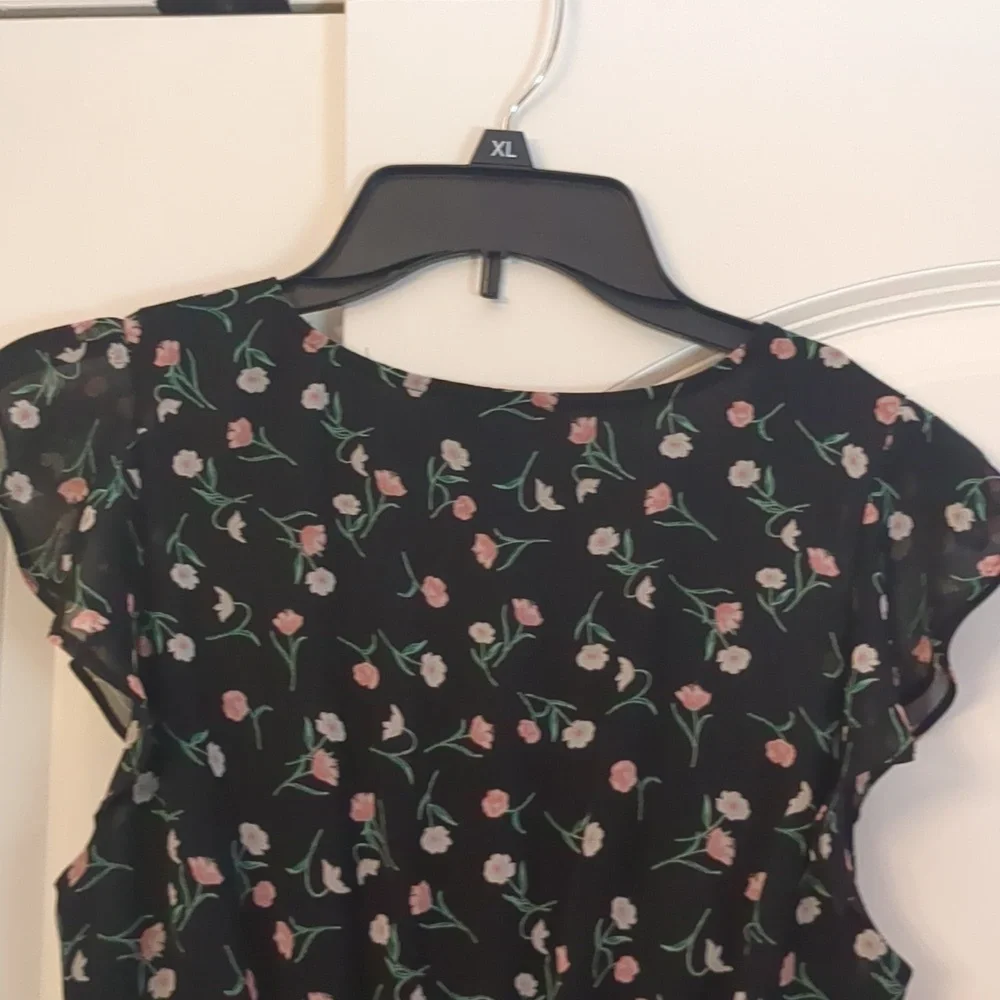 Lucky Brand ditsy printed midi dress XS - Picture 8 of 8